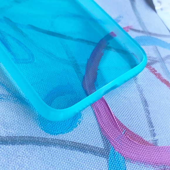 iPhone 6s Plus Case Clear Blue Glossy Cover - Picture 2 of 6